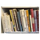 Collection of Fly Fishing and Trout Fishing Books with Bookshelf