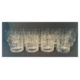 Set of 15 Anchor Hocking Tartan Glasses