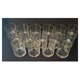 Set of 15 Anchor Hocking Tartan Glasses