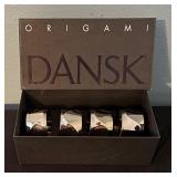 Dansk Origami Napkin Rings Set of 4 in Box