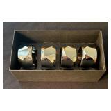 Dansk Origami Napkin Rings Set of 4 in Box