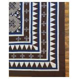 Handmade Geometric Patchwork Quilt