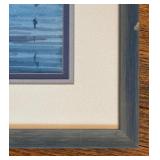 Framed Wilcock Sailboat Watercolor Painting