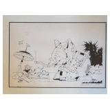 Original Ink Drawing by Abbie Anderson