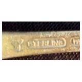 Pair of Vintage Sterling Silver Spoons with Ornate Handles