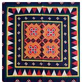 Colorful Geometric Patterned Tapestry