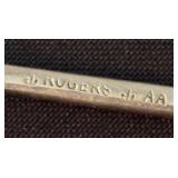 Set of 7 Vintage Rogers AA Ornate Seafood Forks