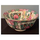 Set of 2 Vintage Porcelain Bowls including Chinese Famille Rose Bowl