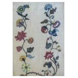 Vintage Floral Framed Needlepoint Decor