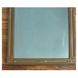 Vintage Rectangular Wall Mirror with Decorative Frame