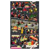 Handmade Hmong Needlepoint Tapestry with Village Scene