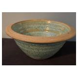 Set of 3 Handmade Pottery Bowls Assorted Glazed Stoneware