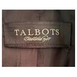 Talbots Black White Tweed Jacket Size 10/12