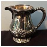 Vintage Silver Plated Coffee Service Set with Tray, Sugar, and Creamer