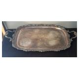 Vintage Silver Plated Coffee Service Set with Tray, Sugar, and Creamer