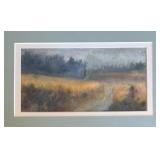 Framed Landscape Print with Ornate Frame