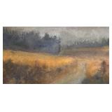 Framed Landscape Print with Ornate Frame