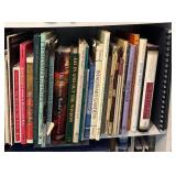 Bookshelf with Assorted Book Collection