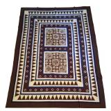 Vintage Handmade Geometric Quilt