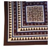 Vintage Handmade Geometric Quilt