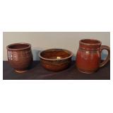 Handcrafted Pottery Plates, Bowls, and Mugs