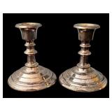 Pair of Silver Plated Candle Holders