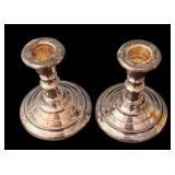 Pair of Silver Plated Candle Holders