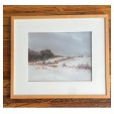 Framed Landscape Print with Matte Border