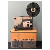Sankyo Dualux 1000 Motion Picture Projector with Reel and Original Box