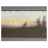 Perry Ingli Original Pastel Over Grasses Landscape Artwork