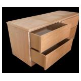 Blonde Wood Four Drawer Dresser