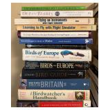 Large Assorted Book Collection including Bird Guides, Nature, History, and Novels