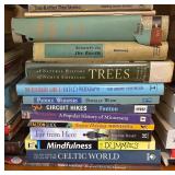Large Assorted Book Collection including Bird Guides, Nature, History, and Novels
