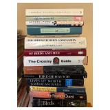 Large Assorted Book Collection including Bird Guides, Nature, History, and Novels