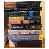 Large Assorted Book Collection including Bird Guides, Nature, History, and Novels