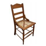 Vintage Caned Seat Wooden Chair