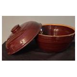 Vintage USA Pottery Covered Bowl