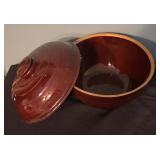 Vintage USA Pottery Covered Bowl