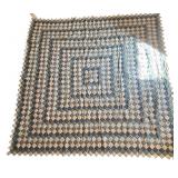 Vintage Blue and Tan Patchwork Quilt