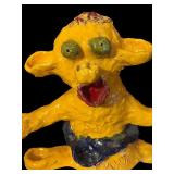 Handmade Yellow Abstract Ceramic Sculpture