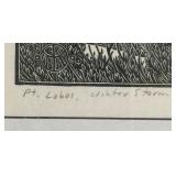 Limited Edition Relief Print "Pt. Lobos, Winter Storm" by  Tom Killion