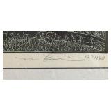 Limited Edition Relief Print "Pt. Lobos, Winter Storm" by  Tom Killion