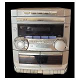 Philips Stereo System with CD Player, Dual Tape Deck, and Speakers Model:  FWC35C