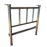 Vintage Twin Metal Headboard and Footboard Set