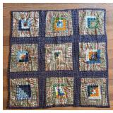 Vintage Handmade Patchwork Quilt Tapestry