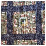 Vintage Handmade Patchwork Quilt Tapestry