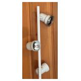 Vintage White Floor Lamp with 3 Adjustable Spotlights