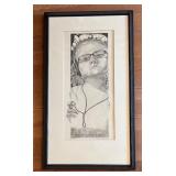 "Self Portrait with Music" Artwork by Abigail Anderson