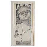 "Self Portrait with Music" Artwork by Abigail Anderson