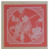 Set of Two Prints Floral and Leaf Design